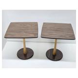 Matching Pair of Vintage Mid Century Danish Modern Side Tables
