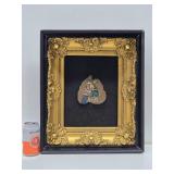 Ornately Framed Antique Original Painting on Leaf