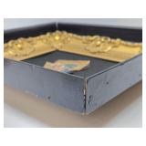 Ornately Framed Antique Original Painting on Leaf