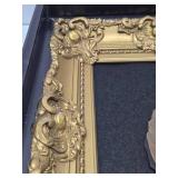 Ornately Framed Antique Original Painting on Leaf