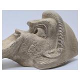 Vintage Museum Replica Heavy Plaster Greek Theater Head Sculpture