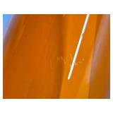 HUGE Blown Glass Orange Vase