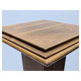 Vintage 1930's-40's era Deco Quartersawn Oak Pedestal Plant Stand - 35'