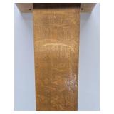 Vintage 1930's-40's era Deco Quartersawn Oak Pedestal Plant Stand - 35'