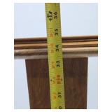 Vintage 1930's-40's era Deco Quartersawn Oak Pedestal Plant Stand - 35'