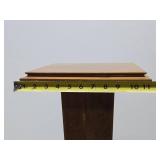 Vintage 1930's-40's era Deco Quartersawn Oak Pedestal Plant Stand - 35'