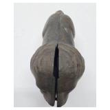 Antique Cast Iron Lion Bank