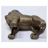 Antique Cast Iron Lion Bank