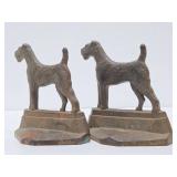 Vintage 1930's era PAL Art Deco Dog Bookends
