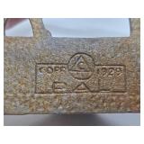 Vintage 1930's era PAL Art Deco Dog Bookends