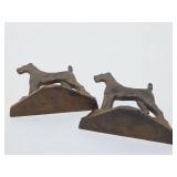 Vintage 1930's era PAL Art Deco Dog Bookends