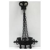 Vintage 1960's Cast Metal Gothic Hanging Candle Holder by Sexton