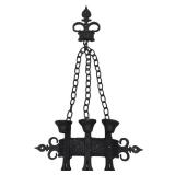 Vintage 1960's Cast Metal Gothic Hanging Candle Holder by Sexton
