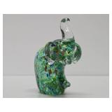 Vintage Murano Glass Elephant Paperweight