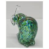 Vintage Murano Glass Elephant Paperweight