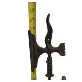 LARGE Metal Medieval Knight Fireplace Sculpture Stand