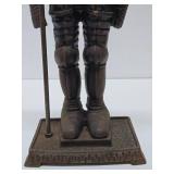 LARGE Metal Medieval Knight Fireplace Sculpture Stand
