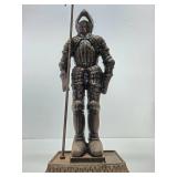 LARGE Metal Medieval Knight Fireplace Sculpture Stand
