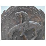 Antique Western Bookend Set - 'The End of the Trail'