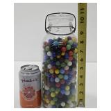 Large Jar Full of Vintage Marbles