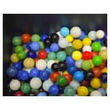 Large Jar Full of Vintage Marbles