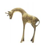 Vintage Solid Brass Giraffe - 8'