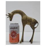 Vintage Solid Brass Giraffe - 8'