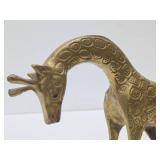 Vintage Solid Brass Giraffe - 8'