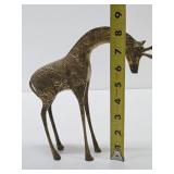 Vintage Solid Brass Giraffe - 8'