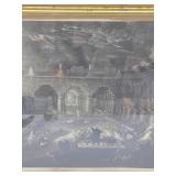 Early to Mid 19th Century Framed Lithograph - 'Belshazzar's Feast' by John Martin