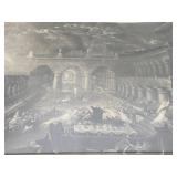 Early to Mid 19th Century Framed Lithograph - 'Belshazzar's Feast' by John Martin