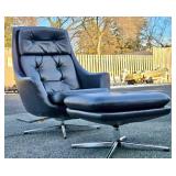 Nice Original Mid Century OVERMAN Lounge Chair w/Ottoman