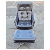 Nice Original Mid Century OVERMAN Lounge Chair w/Ottoman