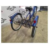 Schwinn Meridian Tricycle - 3-Wheel Adult Cruiser with Front Basket