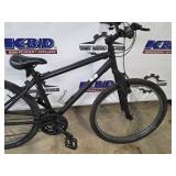 Black Mountain Bike - Front Suspension, Triple Chainring, Kickstand