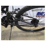 Black Mountain Bike - Front Suspension, Triple Chainring, Kickstand