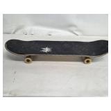 Skateboard Deck w/ 2 Trucks & 4 Wheels - Black Grip Tape, White Star Logo