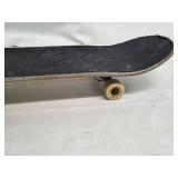 Skateboard Deck w/ 2 Trucks & 4 Wheels - Black Grip Tape, White Star Logo