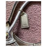 Coach Signature Tote Bag - Floral Appliqués on Brown Coated Canvas MV1073-F16276