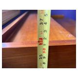 Desk - Vintage Wood Desk with Built-in Hutch & Cubby Storage