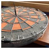 Harley-Davidson Dartboard - Bristle Round Dart Board With Orange/Black Segments