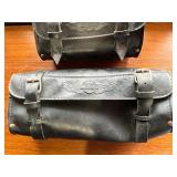 Harley-Davidson Wing Logo Leather Saddlebags - Pair
