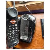 Harley-Davidson Die-Cast Motorcycle Model on Black Display Base