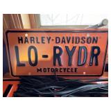 Harley-Davidson LO-RYDR Plate & Sturgis Stories Memorabilia