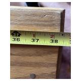 Wooden Shadow Box shelf with arched openings - Natural Finish