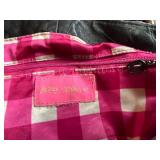 Studded Leather Handbag Set - Black & Red (Lot of 3)