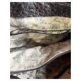 Studded Leather Handbag Set - Black & Red (Lot of 3)