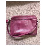Franco Sarto Magenta Leather Handbag - Patchwork Tote - Wallet (Lot of 3)
