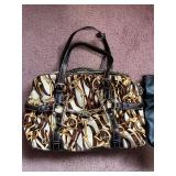 Gucci Handbag (authenticity unknown)- Horsebit Print Satchel & faux-Leather Tote (Lot of 2)