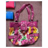 Via Spiga Yellow Handbag, Floral Handbag & Wallets (Lot of 4)